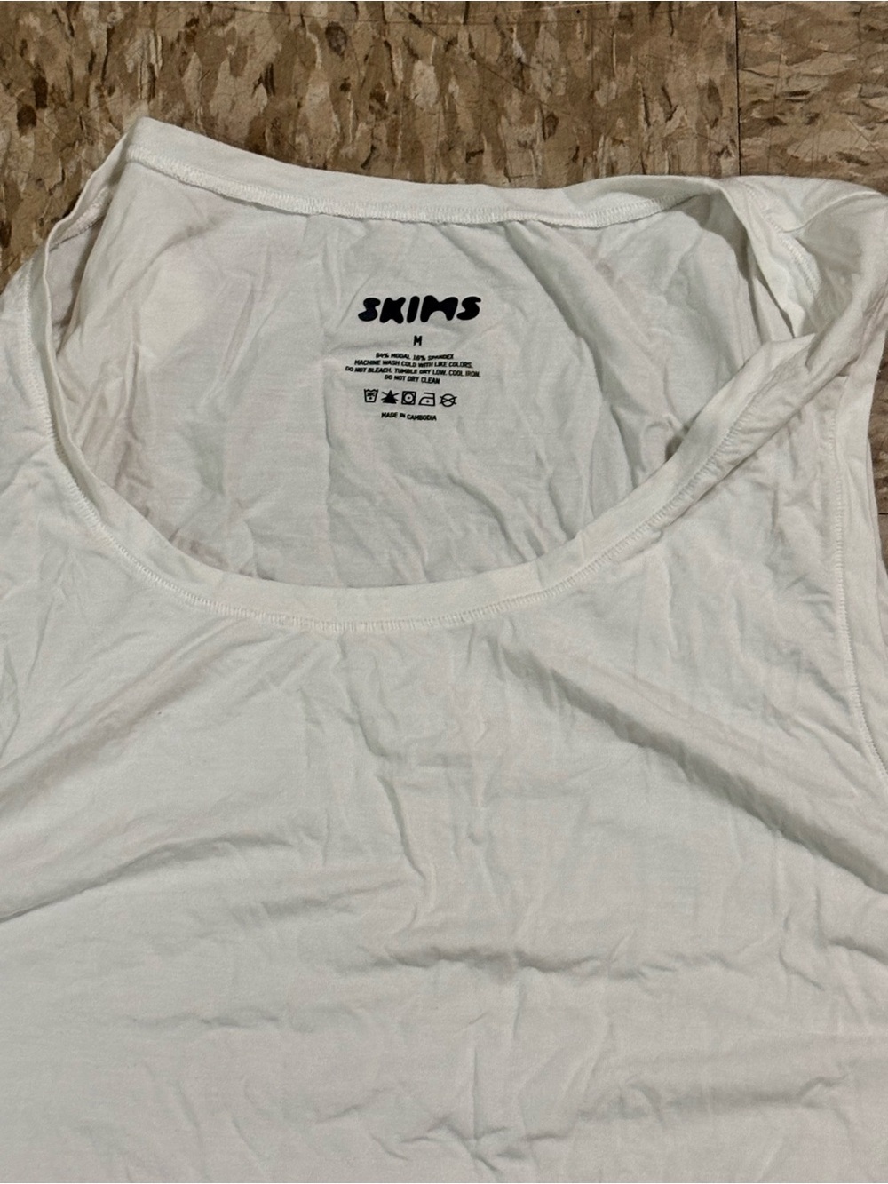 SKIMS White Modal Blend Tank Top - Picture 4 of 6